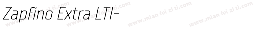 Zapfino Extra LTI字体转换